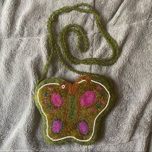 SOLD Butterfly Beaded Bag